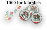 1,000 Freeze Dried Kokanee AQUA-SCENT Fish Tickle Attractant Pellets + 10 free Aqua Glow Spinners