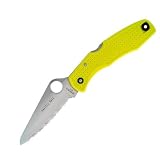 Spyderco Pacific Salt Serrated Edge Yellow H1-Steel Knife