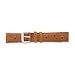 14mm Havana Ostrich Grain Leather Silver-tone title=