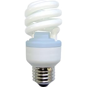 GE 75405 10-Watt CFL Spiral Reveal Light Bulb, 40-Watt Equivalent