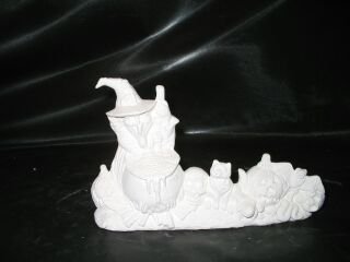 Witch scene, The picture is illustration, the item ships unfinished, completely white Witch scene, The picture is illustration, the item ships unfinished, completely white