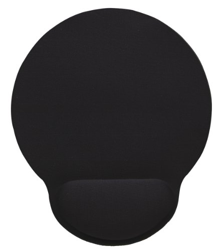 MANHATTAN Mauspads mit Handgelenkauflage Schwarz Schaumstoff Ergonomisches Design Verringe Preisvergleich