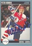 Mike Ridley, Washington Capitals, 1992 Upper Deck Autographed Card