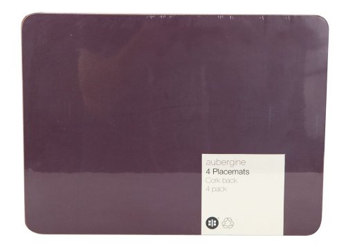 Ethos - Set de table - Aubergine - Lot de 4 (Import Grande Bretagne) Ethos - Set de table - Aubergine - Lot de 4 (Import Grande Bretagne)