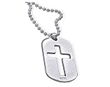 Stainless Steel Roman Cross Dog Tag