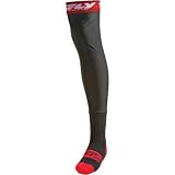 Fly Racing Knee Brace Moto Adult Off-Road/Dirt Bike Motorcycle Socks - Black/Red
