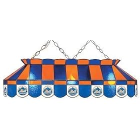 New York Mets 40 STAINED GLASS POOL BILLIARD TABLE LAMP LIGHT