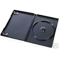 100 St�ck DVD-H�llen f�r 1 DVD/CD Kunststoff schwarz mit Folie f�r Cover 14mm