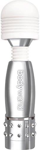 New Splashproof Bodywand Silver Edition w/ White Crystals Handle Magic Wand Massager + 4 oz Anti-Bacterial Spray Cleaner