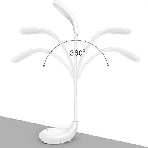 LiaoYuan Eye Care Portable LED Desk Lamp in Golf Style,Built-in Battery,5V Charging USB Cord 4.7ft,Touch-Sensitive Control 3 Modes(White/Yellow/Nature) LED Table lights 4W