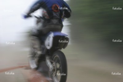 'Motocross With A Sliding Blurry Effect' Wall 