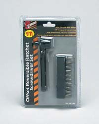 11 Piece Offset Reverse Ratchet Screwdriver Set