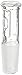 Corning Pyrex Borosilicate Glass Hollow Standard Taper Stoppers, Standard Taper Stopper No. 22 (Case of 6)
