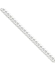 14k WG 6.1mm Flat Curb Chain, Best Quality Free Gift Box Satisfaction Guaranteed