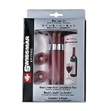 Swissmar ワインセーバー ワイン栓セット トランスルーセント レッド