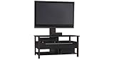 Infuse 3-in-1 Flat Panel TV Stand in Espresso / High Gloss Black