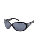 Salvatore Ferragamo Swarovski Crystal Decorated Temple Sunglasses Black-Gray