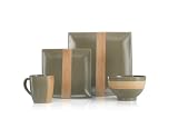 Mikasa Gourmet Basics Bamboo Green 16 Pc. Set Service For 4