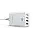 USB Charger RAVPower Desktop Charger 36W 4-Port iSmart for iPhone iPad Samsung Nexus Motorola HTC LG Nokia and More White