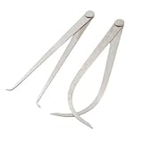 uxcell 内外パス アウトサイドインサイドノギスツール　堅固な摩擦ジョイント　計測ツール　2個