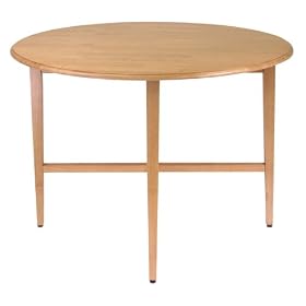 Winsome Wood 42-Inch Round Drop Leaf Table