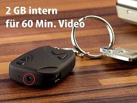 Neu: OctaCam Mini Schlüsselbund Videokamera im Fernbedienungs Look 2GB Spion