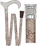 Crème Pearlz Designer Adjustable Folding