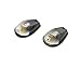 K&S Technologies Marker Lights Flush Mount Dual Filament Carbon/Clear