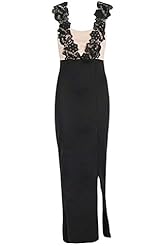 Sexy V-neck Summer Floral Print Slit Lace Party Dress 