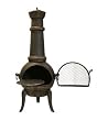 Santa Lucia Cast Iron Large Chimenea (Bronze)