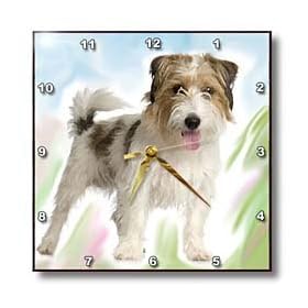 Rough Jack Russell Terrier Wall Clock