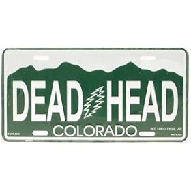 Colorado Deadhead License Plate Grateful Dead