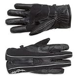 Harley Davidson Women's Destination Full-Finger Leather Gloves. HD graphics. 98204-07VW