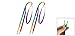 uxcell 2 Pcs Colorful Nylon Sport Sneakers Flat Thick Shoe Laces 45.3
