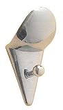 113 x 55mm Metal Coat Hook - Brushed Nickel
