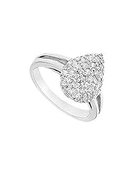 Diamond Ring 14K White Gold - 0.50 CT Diamonds