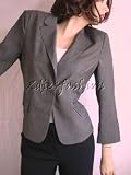 $395 New DKNY DONNA KARAN Stretchy Gray Wool Jacket 14