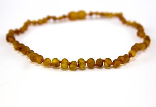 Premium Baltic Amber Teething Necklace for Baby - RAW - HONEY Color: Honey Model: (Newborn, Child, Infant)