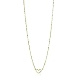 Dogeared Love Gold Dipped Sterling Silver Hear