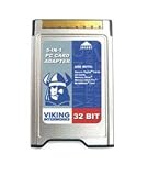 Viking Interworks 32-Bit High Speed 5-in-1 Flash Cardbus PCMCIA PC card Adapter/Reader for SD MMC MS Pro xD Flash memory card for HP DELL SONY Toshiba Notebook Laptop and MacBook
