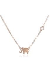 Shy by SE Diamond Bezel Elephant Necklace
