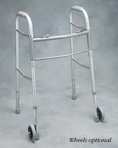 Deluxe Two Button Folding Walker