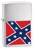 Souvenir Collection Rebel Flag- Brushed Chrome