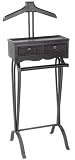 Traditional Style Wood/Metal VALET COAT RACK Chocolate Finishing
