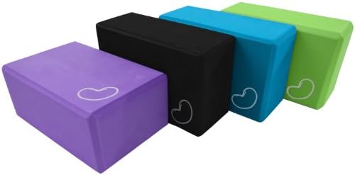 Yoga Block 1 or 2 pack 4 in. x 6 in. x 9 in. Larger Size High Quality 4 colors by Bean Products™