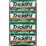 Trident Sugarless Chewing Gum Val-U-Pak Spearmint - 12 X 18 Stick Pack