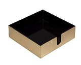 Caspari Lacquer Cocktail Napkin Holder, Gold
