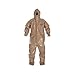 Dupont C3198TTNMD0006BN CPF 3 Coverall with Respirator Fit Hood, Elastic Wrist and Ankle, Taped Seam, Medium, Tan (Pack of 6)
