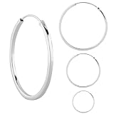 FOJO's Sterling Silver Hoop Earrings Set
