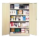 Jumbo Steel Storage Cabinets, 48 x 24 x 78, Putty